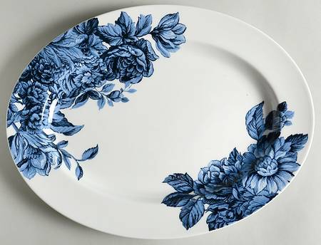 Midnight Blue 16" Oval Serving Platter