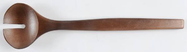 Charlotte Street Blue Solid Wood Salad Serving Fork