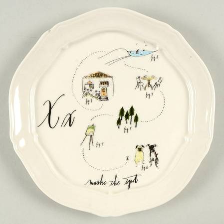 Calligrapher Canape Plate