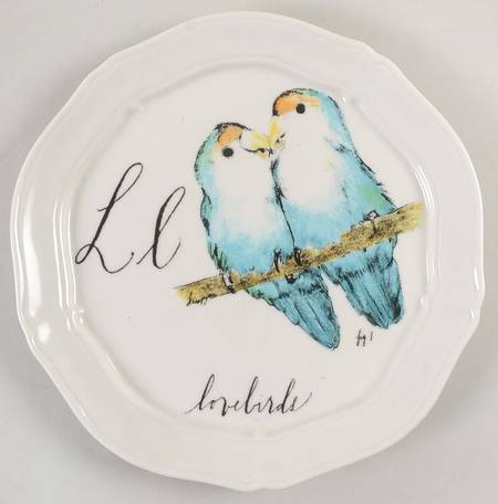 Calligrapher Canape Plate by Linea Carta