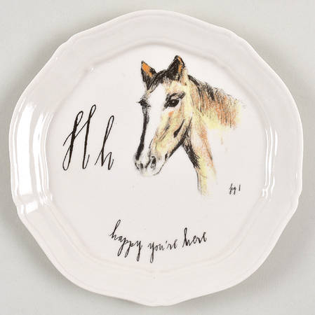 Calligrapher Canape Plate