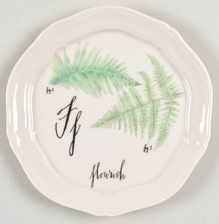 Calligrapher Canape Plate