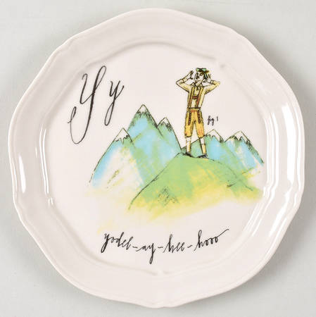 Calligrapher Canape Plate