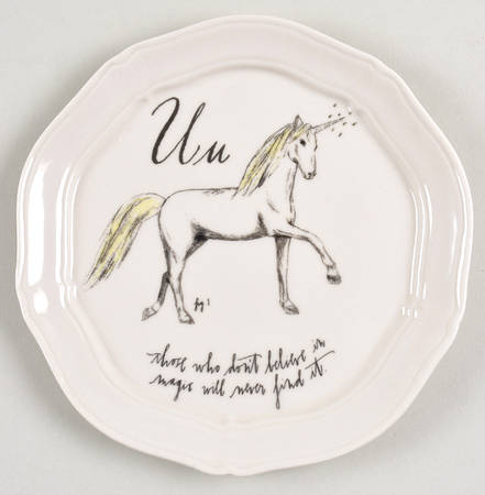 Calligrapher Canape Plate