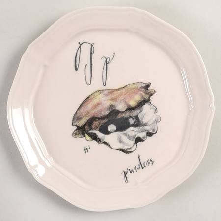 Calligrapher Canape Plate by Linea Carta