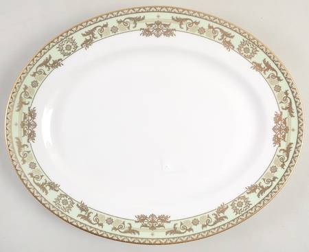 Rococo Leaf 13" Oval Serving Platter