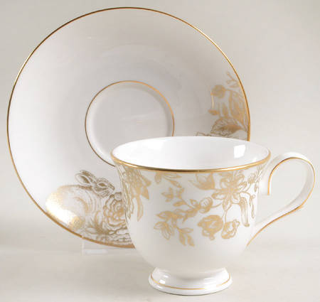 Gilded Forest Footed Cup & Saucer Set