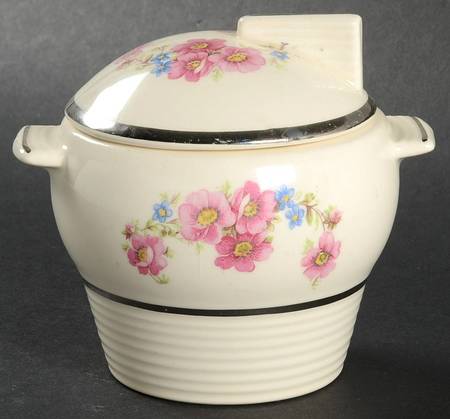Floral Krest Sugar Bowl & Lid