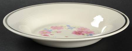 Floral Krest Rim Soup Bowl