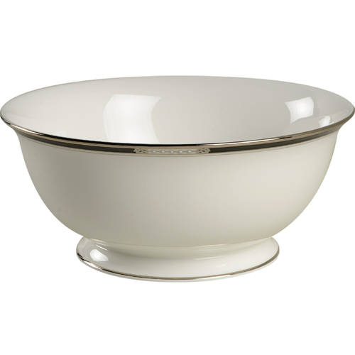 Hancock Platinum White 8" Round Serving Bowl