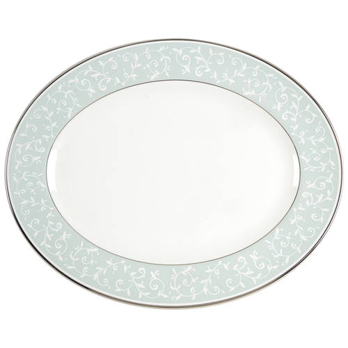 Opal Innocence Blue 13" Oval Serving Platter