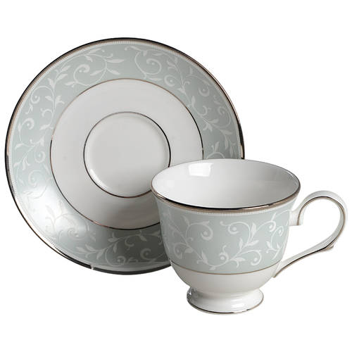 Opal Innocence Blue Footed Cup & Saucer Set by Lenox