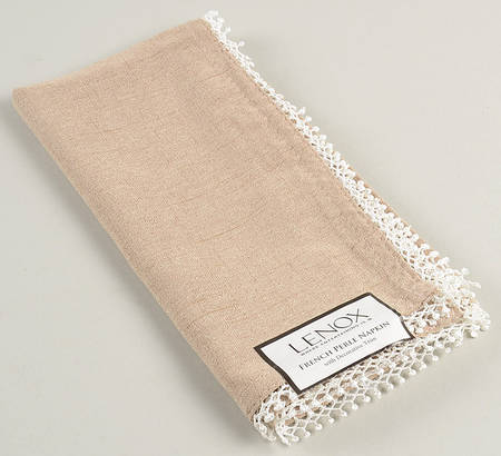 French Perle Latte Tan Cloth Napkin