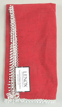 French Perle Cherry Red Cloth Napkin