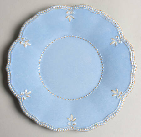 French Perle Robins Egg Blue Melamine Salad Plate