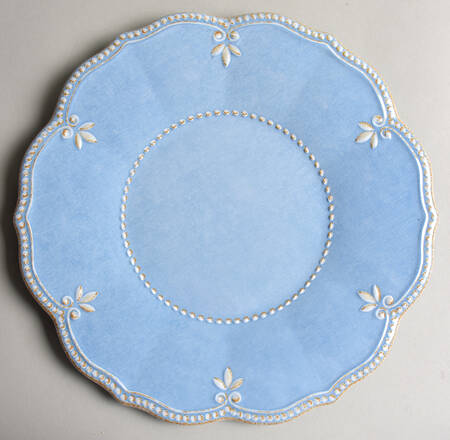 French Perle Robins Egg Blue Melamine Dinner Plate