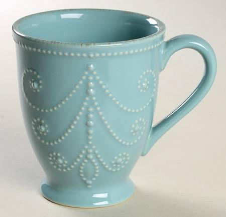 French Perle Robins Egg Blue Mug