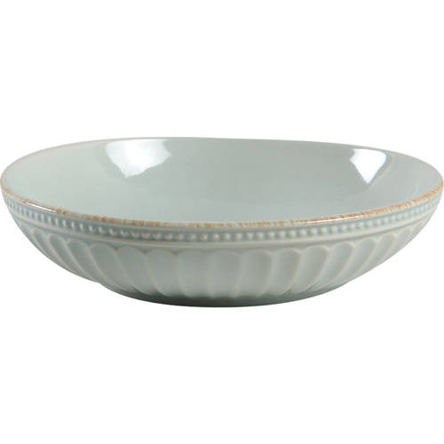French Perle Groove Ice Blue 8" Individual Pasta Bowl by Lenox