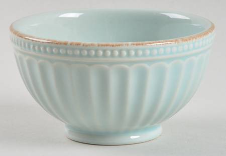 French Perle Groove Ice Blue 4" Mini Bowl
