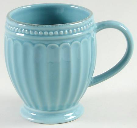 French Perle Groove Bluebell Mug