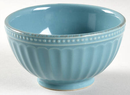 French Perle Groove Bluebell 4" Mini Bowl