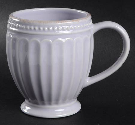 French Perle Groove Lilac Mug