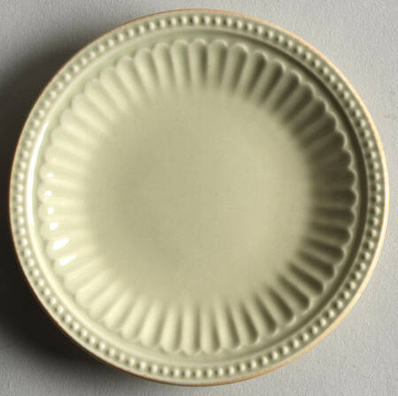 French Perle Groove Pistachio Tidbit Plate
