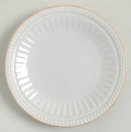 French Perle Groove White Tidbit Plate by Lenox