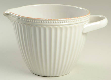 French Perle Groove White Batter Bowl