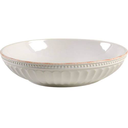 French Perle Groove White 8" Individual Pasta Bowl