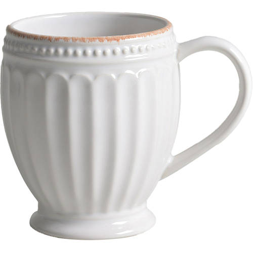 French Perle Groove White Mug by Lenox