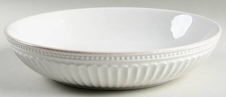 French Perle Groove White Individual Dinner Bowl