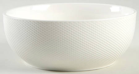 Largo White 9" Salad Serving Bowl