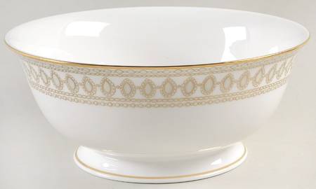 Gilded Pearl 8" Round Serving Bowl