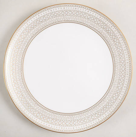 Gilded Pearl Accent Luncheon Plate