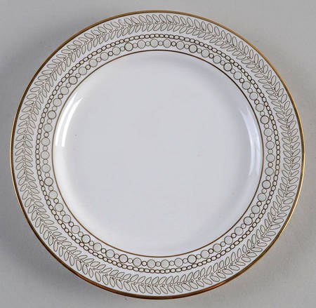 Gilded Pearl Bread & Butter Plate
