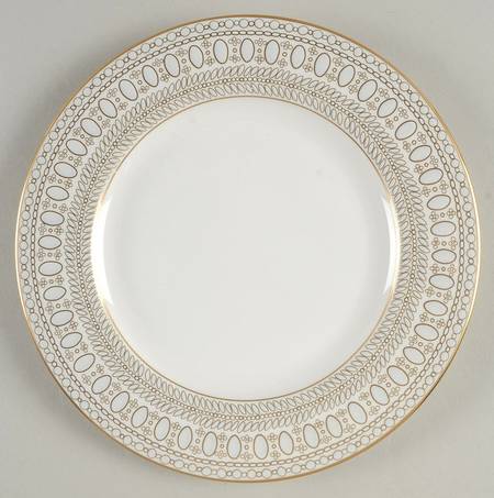 Gilded Pearl Salad Plate