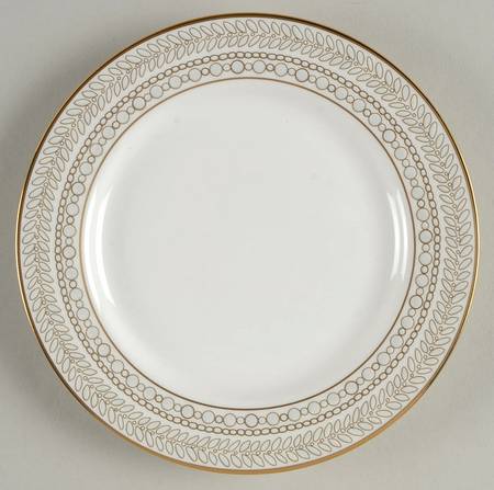 Gilded Pearl Bread & Butter Plate