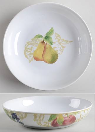 Garden Mural 8" Individual Pasta Bowl