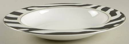Zebras Platinum 9" Soup/Pasta Bowl
