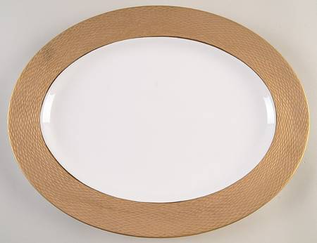 Mandarin Gold 16" Oval Serving Platter