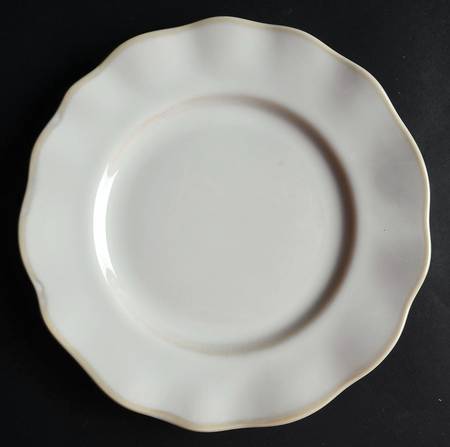 Organics White Luncheon Plate