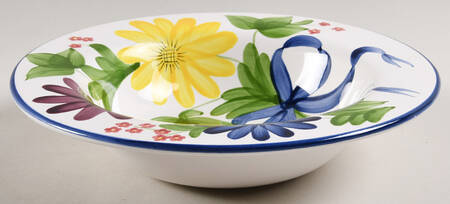 Melrose (Blue Ribbon) Rim Soup Bowl