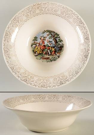 Chantilly (#1ts340) 8" Round Vegetable Bowl