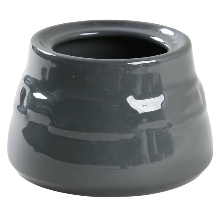 Woven Traditions-Pewter Gray Sugar Bowl No Lid