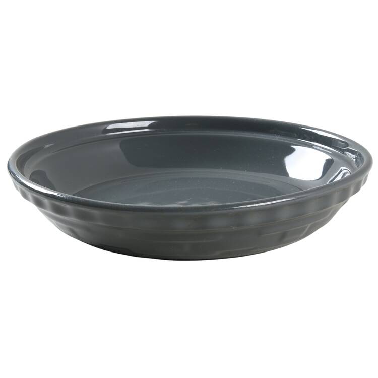 Woven Traditions-Pewter Gray 10" Pie Baking Plate