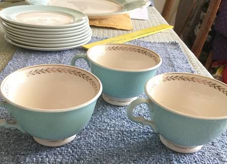 Diploma Araby Blue Footed Cup & Saucer Set