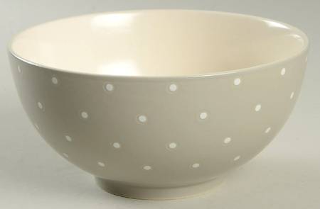 Larabee Dot Grey Soup/Cereal Bowl