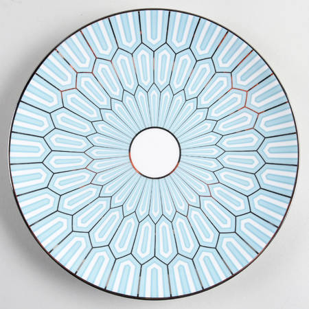Clara Aqua Accent Luncheon Plate