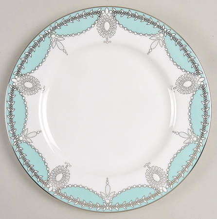 Empire Pearl Turquoise Salad Plate